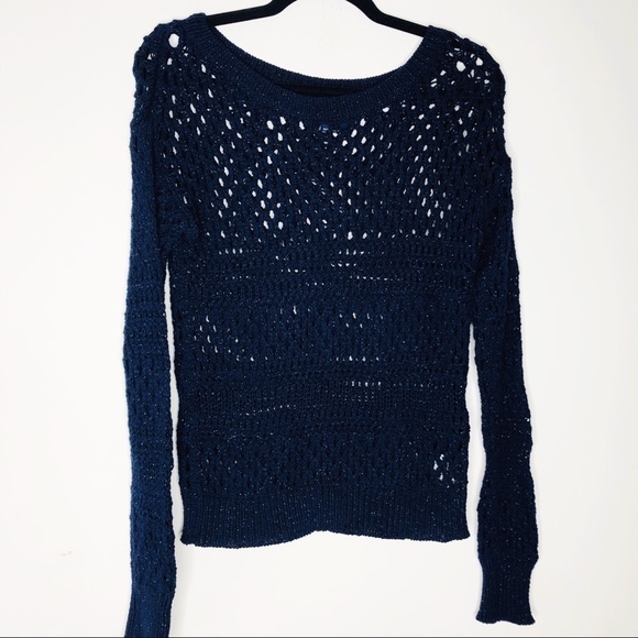 AMERICAN EAGLE OUTFITTERS NAVY Blue SWEATER - Picture 1 of 5